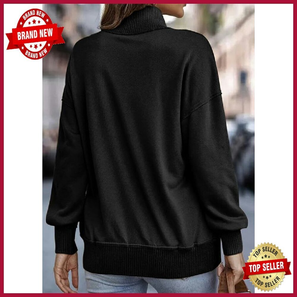 Women's Long Sleeve Button Pullover Sweatshirt Li… - image 5